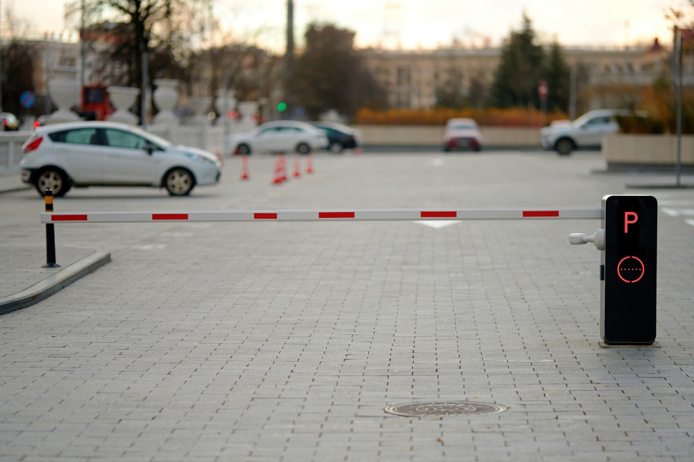 Clean commercial parking lot maintained by Jason's Property Care